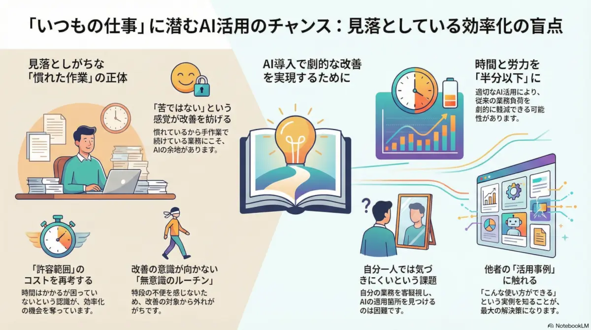 「今まで普通にやっていた仕事」にこそ、AIの余地がある